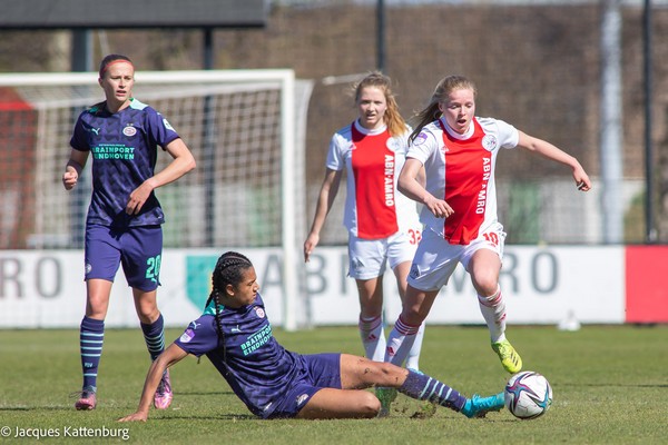 Ajax Vrouwen niet langs PSV Vrouwen: 0-0 (Incl foto's)