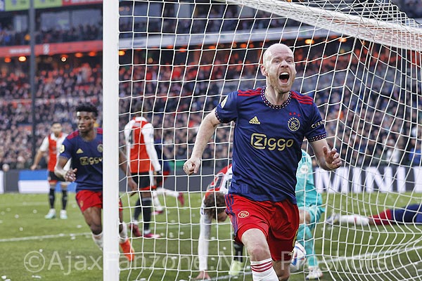 Ajax moeizaam naar gelijkspel tegen Feyenoord: 1-1