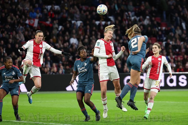 Ajax Vrouwen spelen gelijk in Klassieker: 1-1 (Incl foto's)
